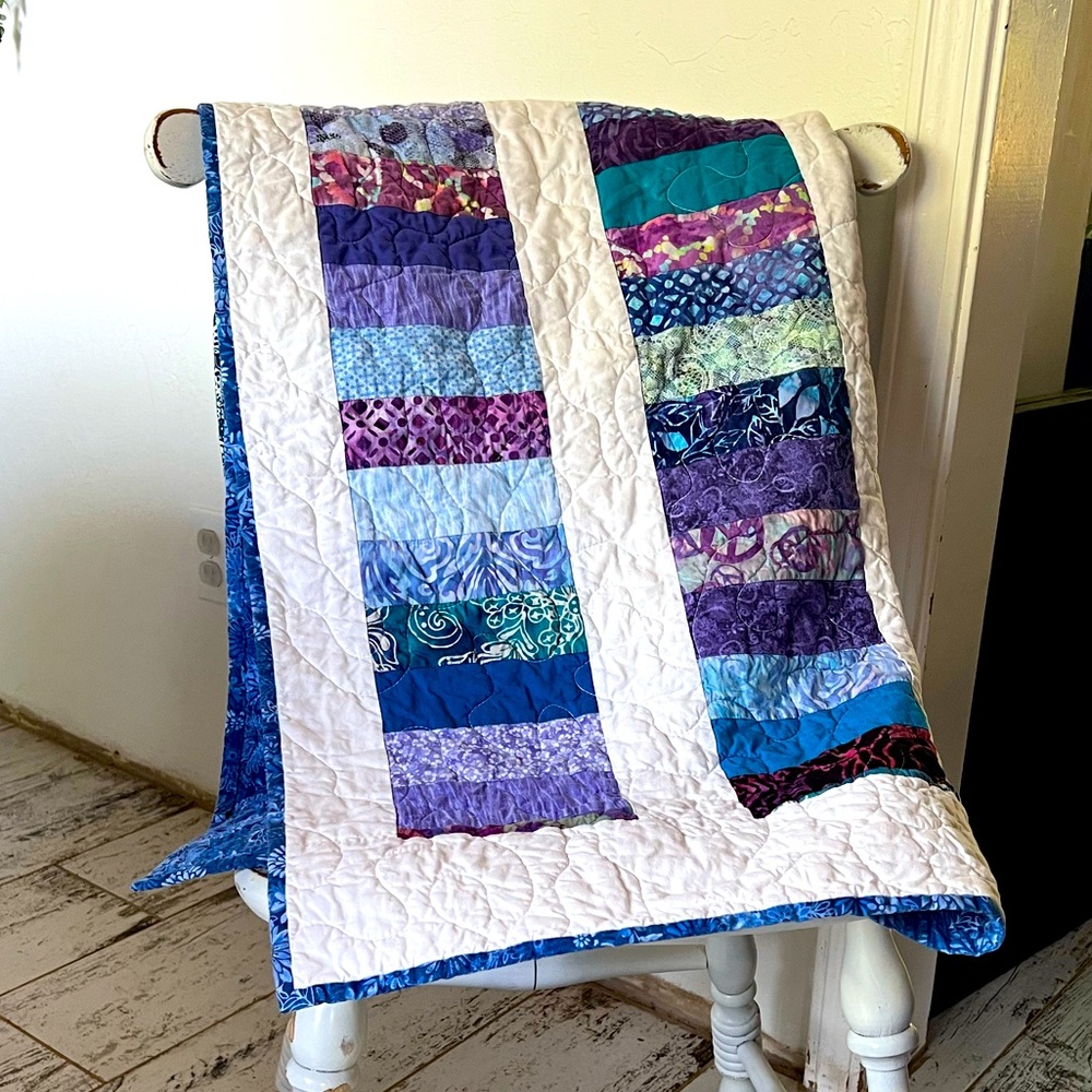 Handmade baby quilt